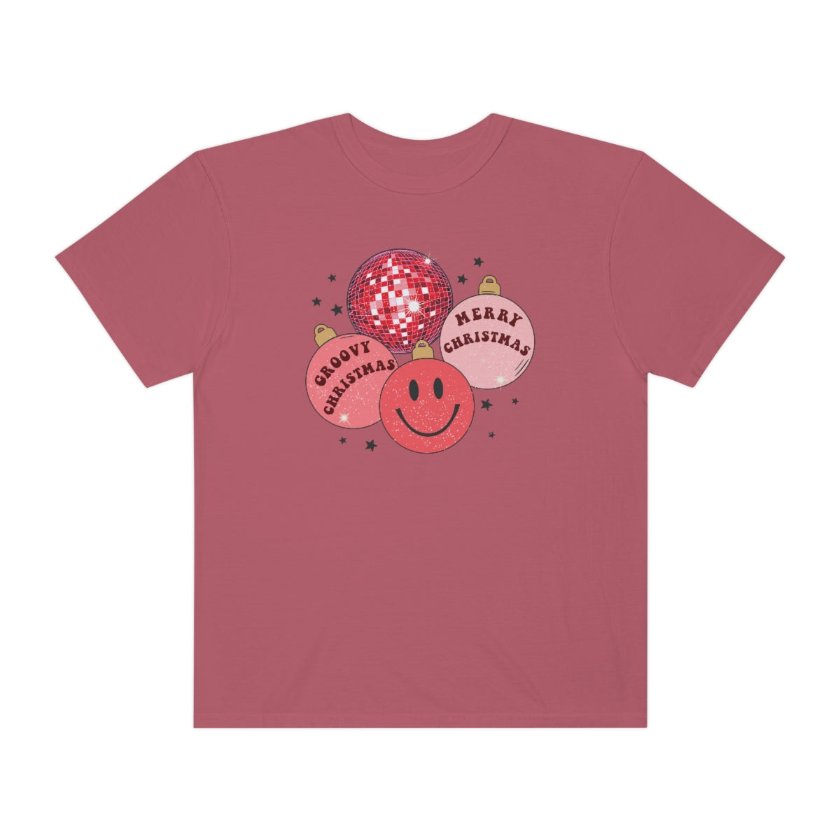 Groovy Christmas Unisex Garment-Dyed Comfort Colors PREMIUM T-shirt