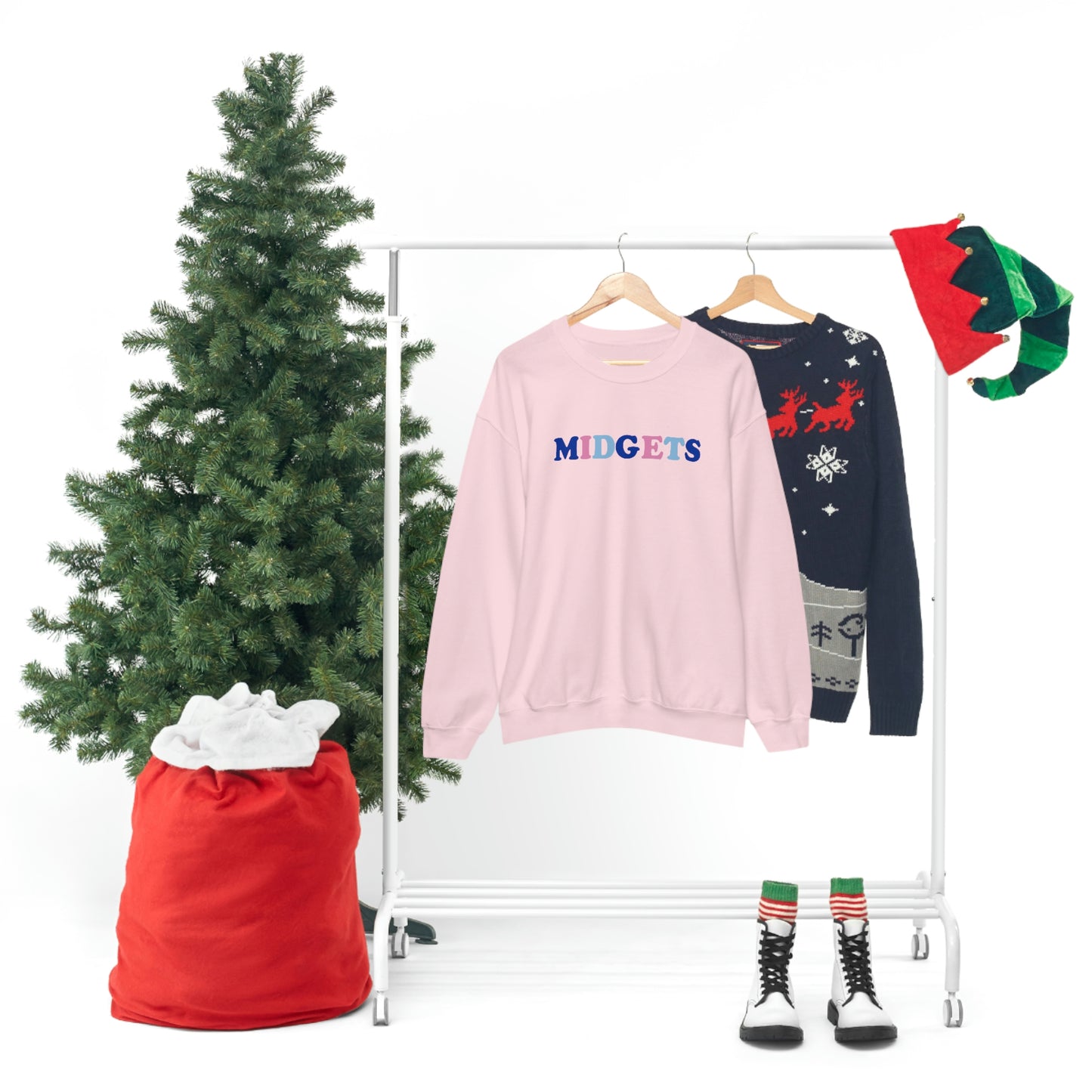 Pink and Blue Midgets Heavyweight Crewneck Sweatshirt