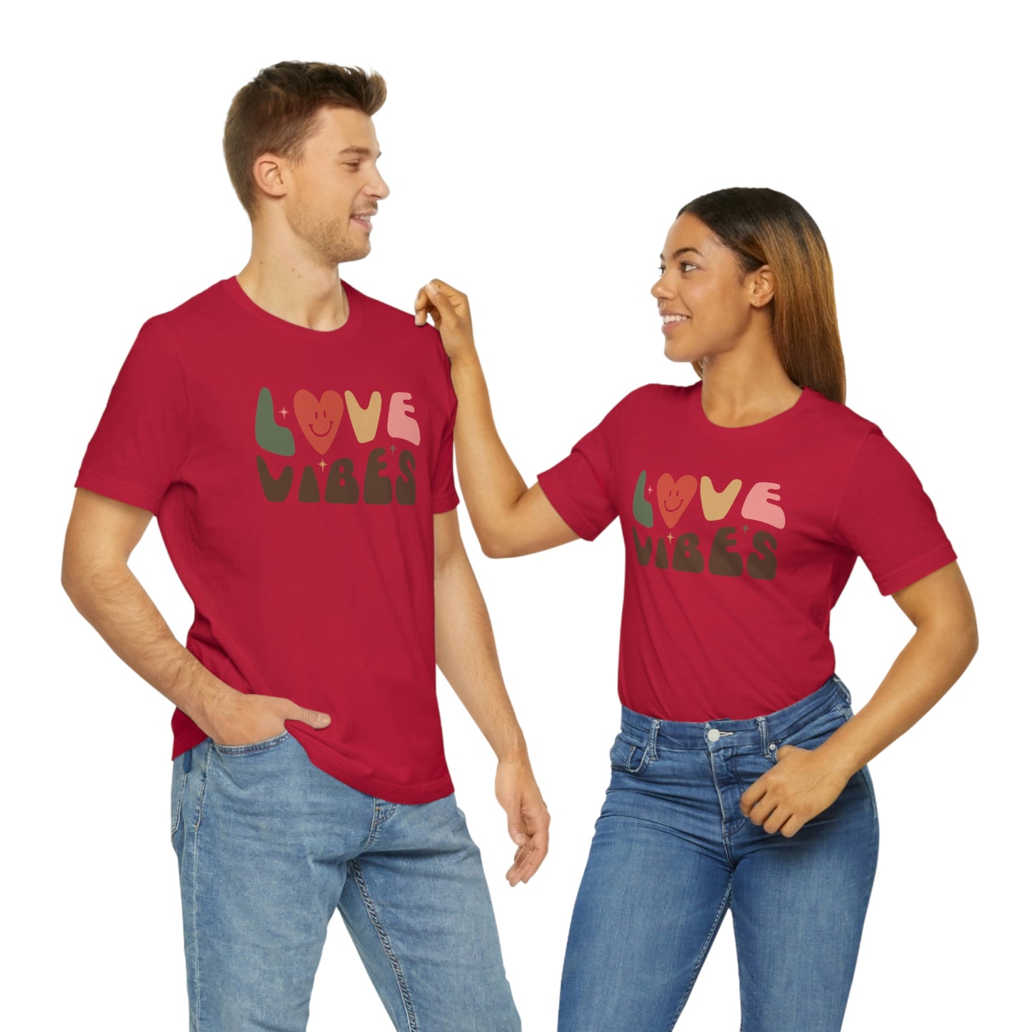 "Love Vibes" Unisex Jersey Short Sleeve Tee