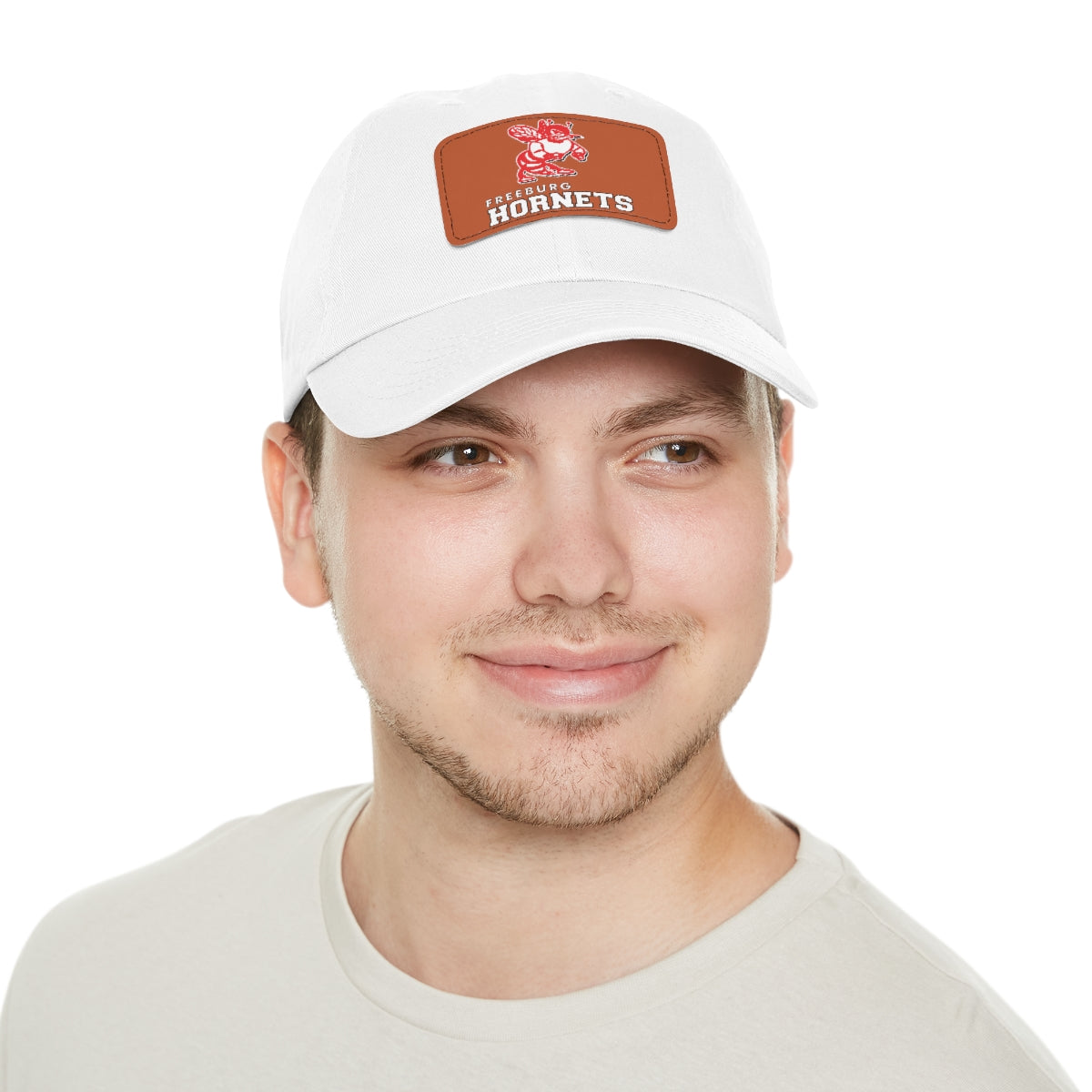 Freeburg Hornet Dad Hat with Leather Patch