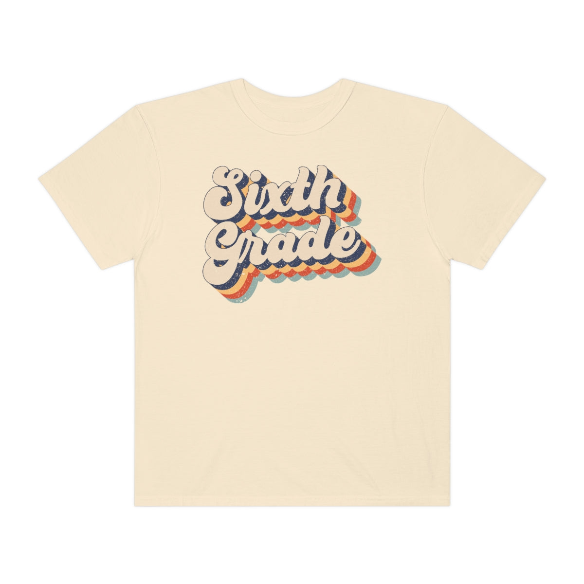 Retro Sixth Grade Unisex Garment-Dyed Comfort Colors PREMIUM T-shirt