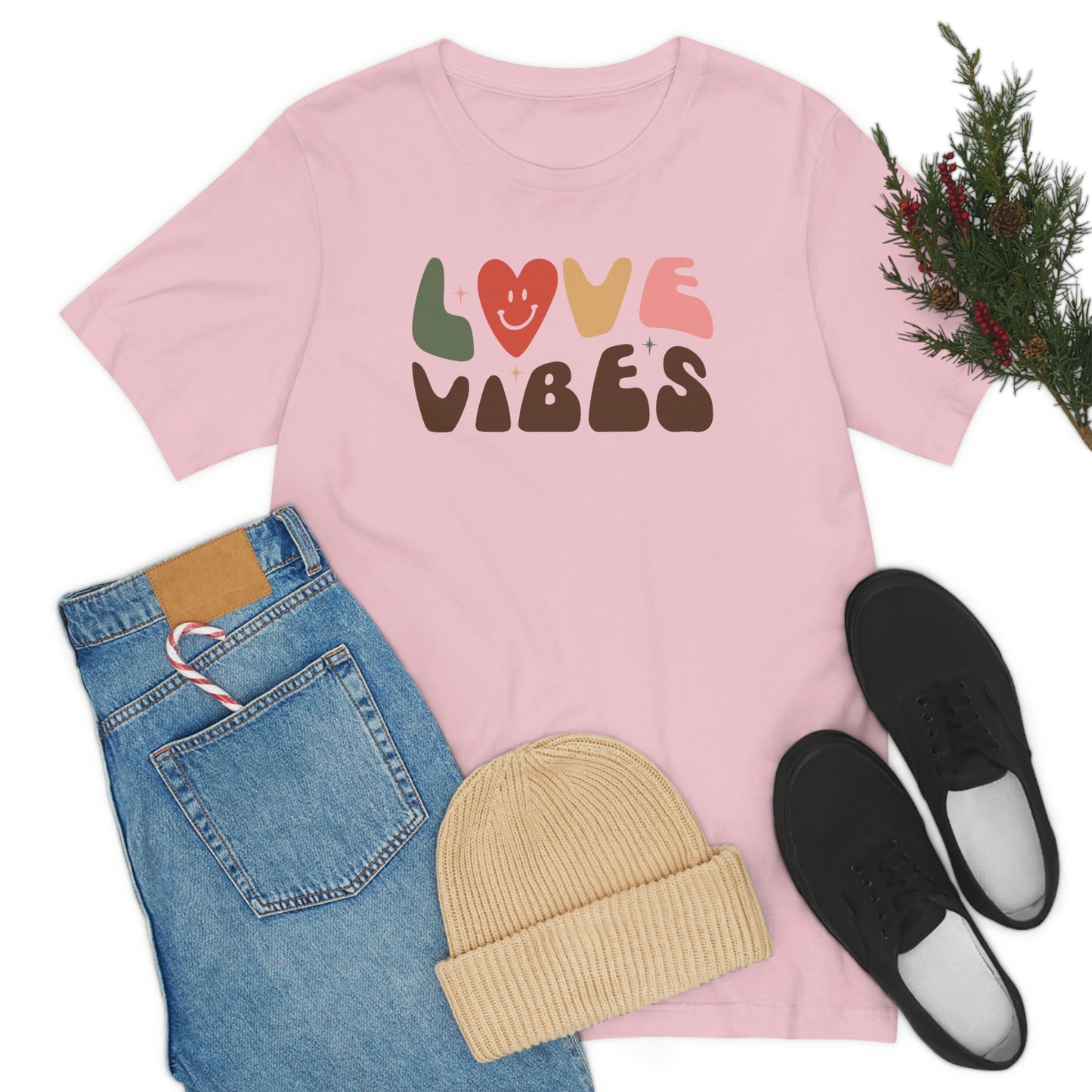 "Love Vibes" Unisex Jersey Short Sleeve Tee