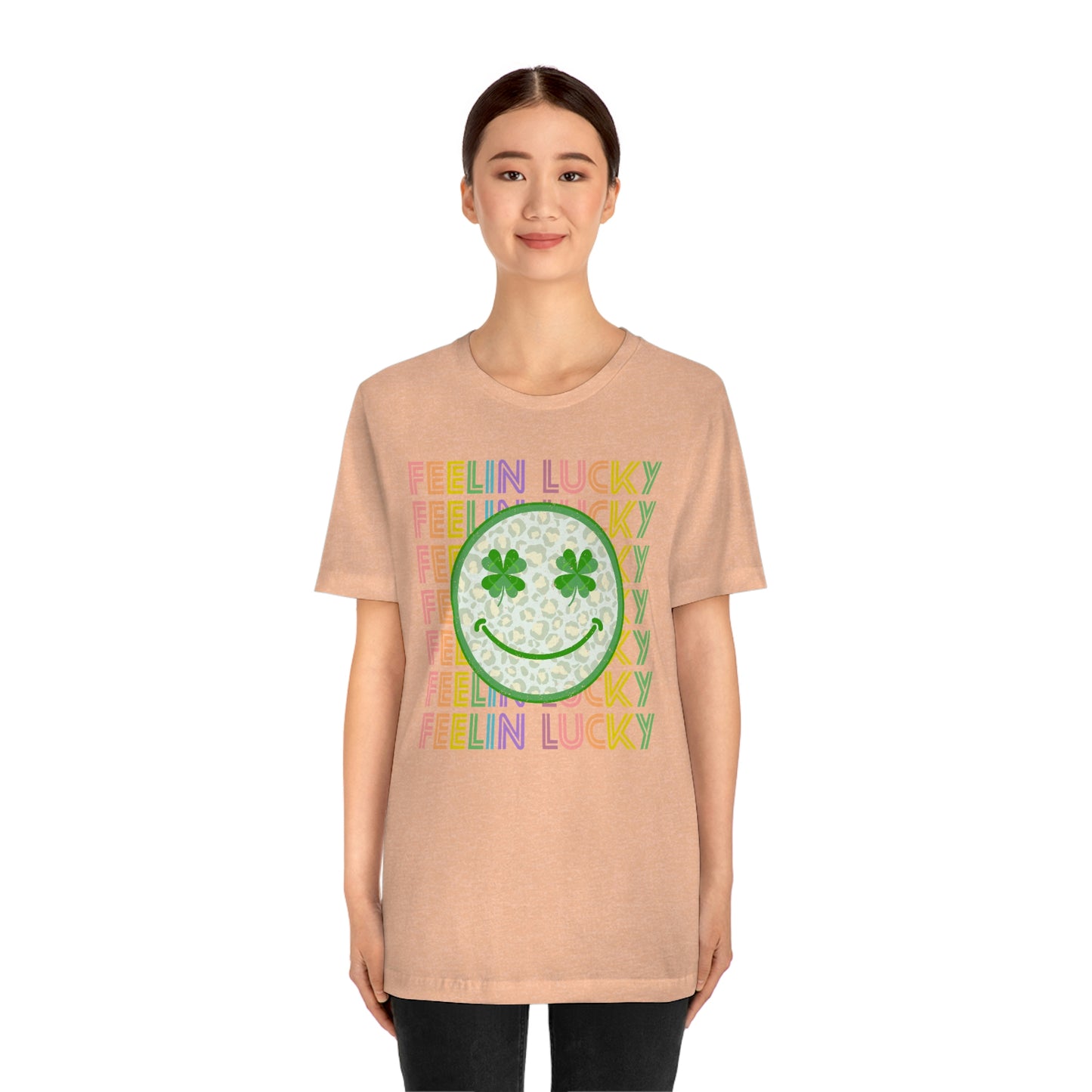 St. Patrick's Day "Feelin Lucky" Unisex Jersey Short Sleeve Tee