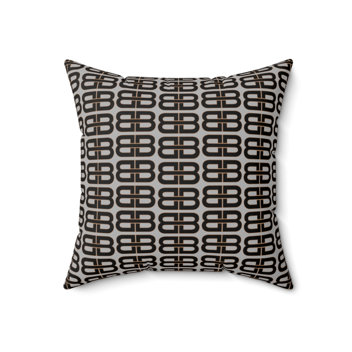 Light Gray Bhava Brand Pattern Square Pillow