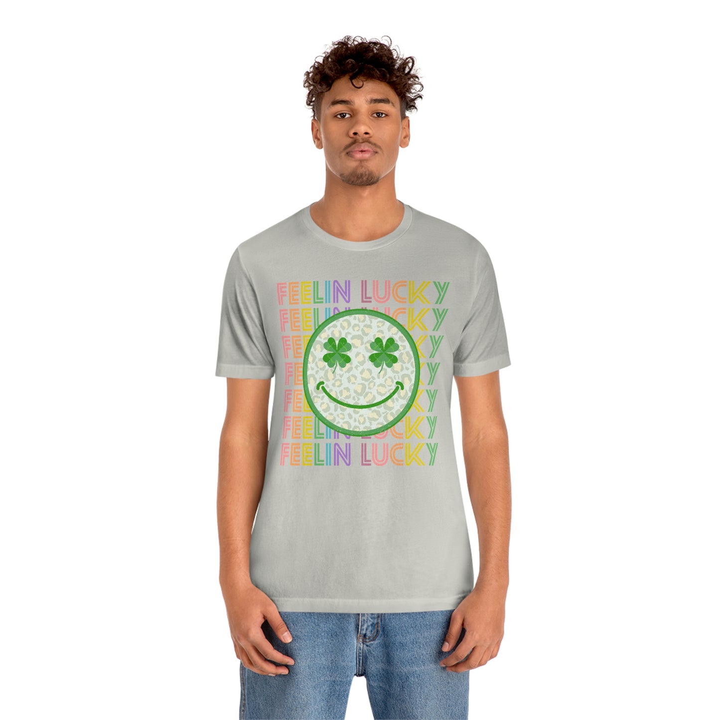 St. Patrick's Day "Feelin Lucky" Unisex Jersey Short Sleeve Tee