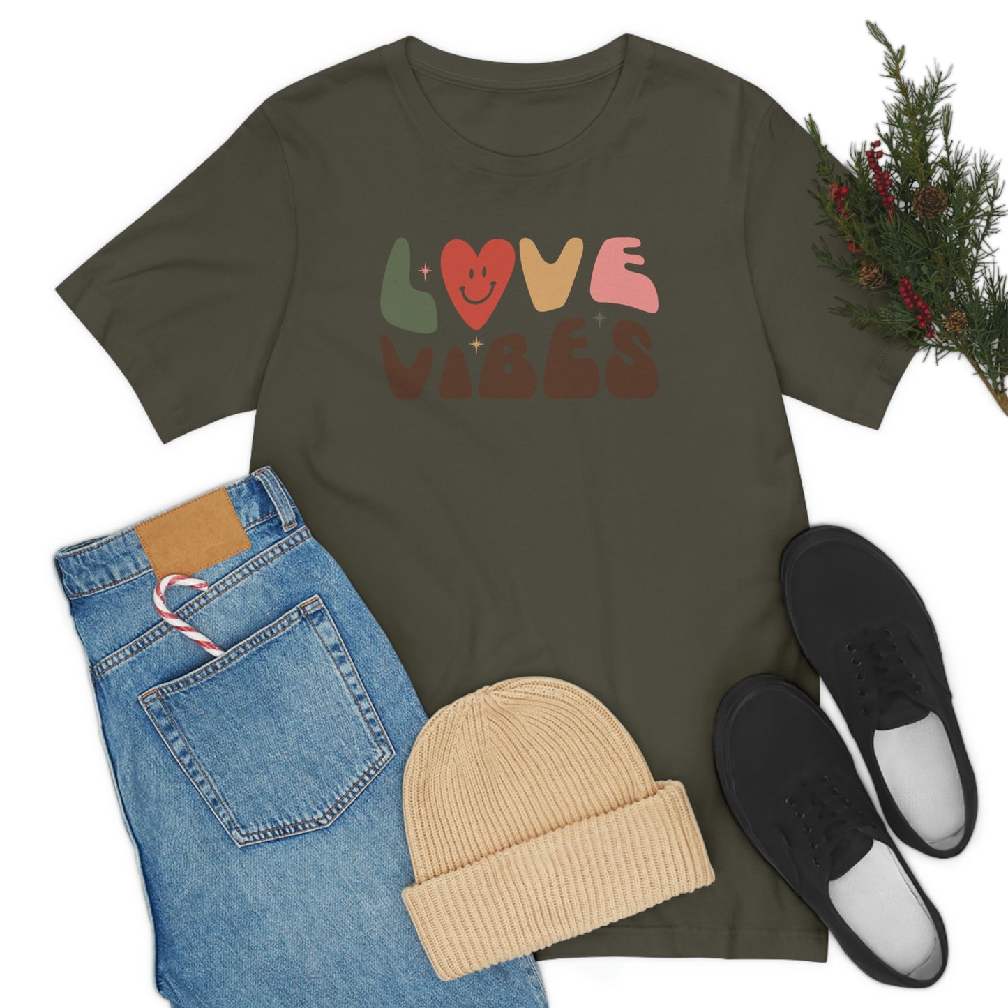 "Love Vibes" Unisex Jersey Short Sleeve Tee