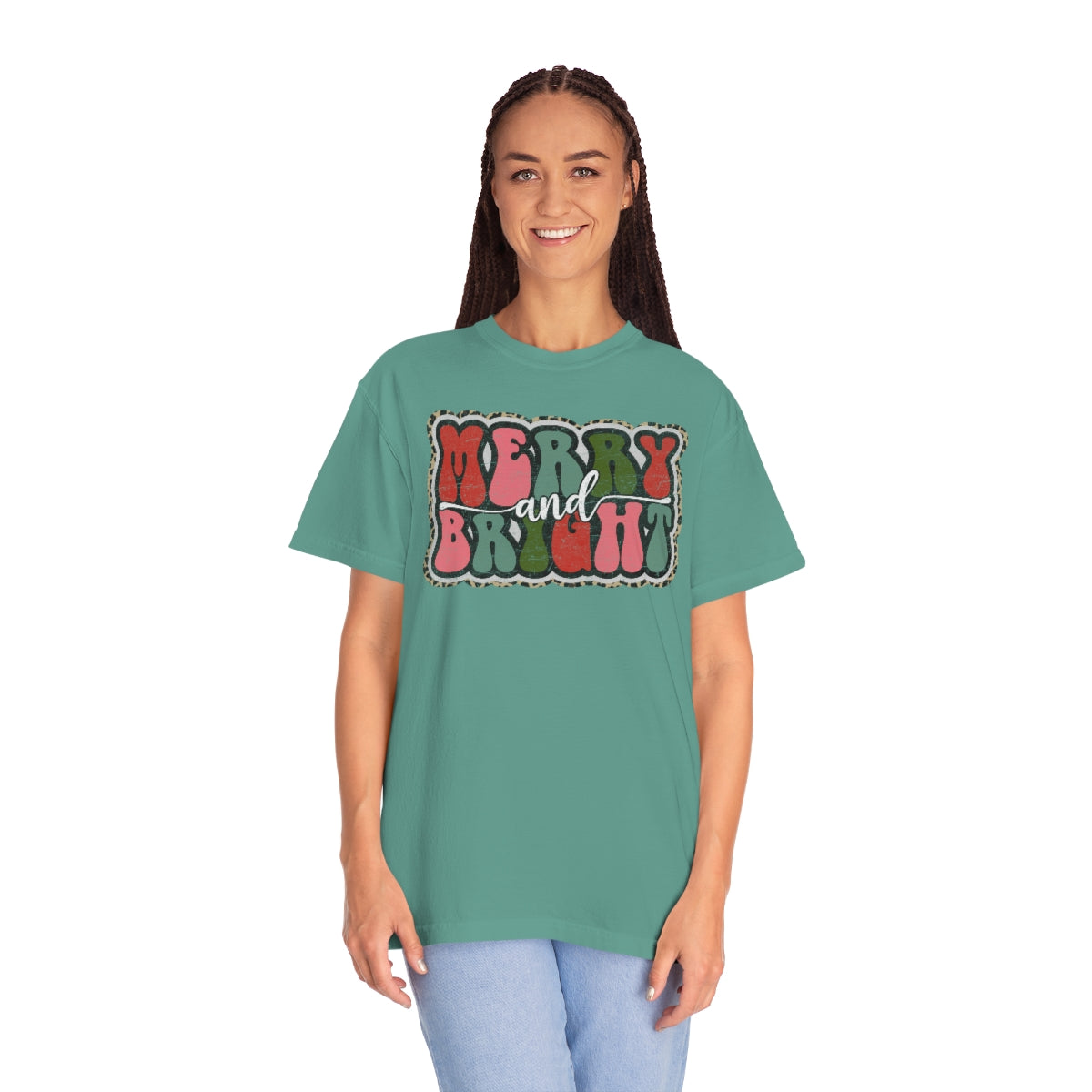Merry and Bright Unisex Garment-Dyed Comfort Colors PREMIUM T-shirt