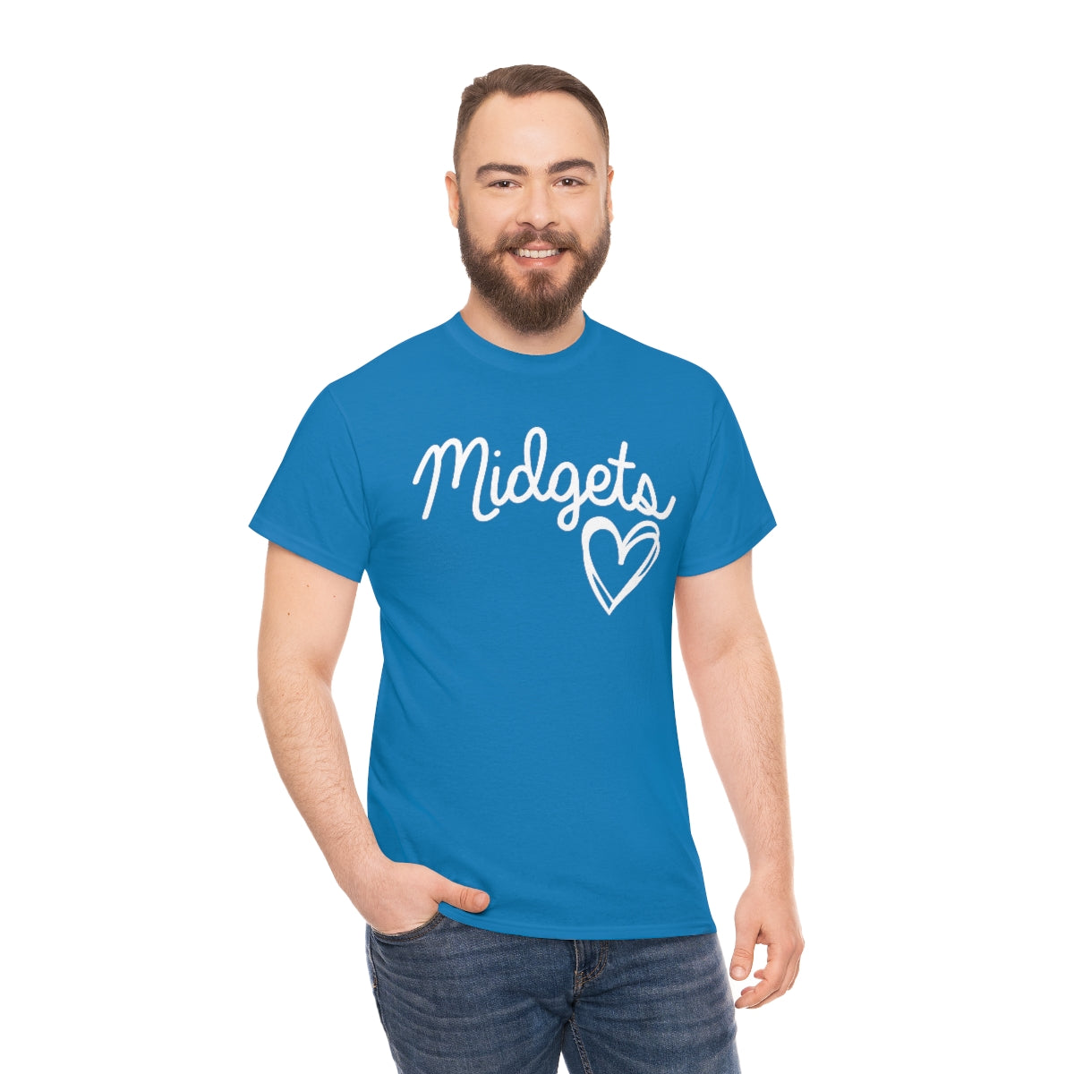Midget Heart Unisex Heavy Cotton Tee