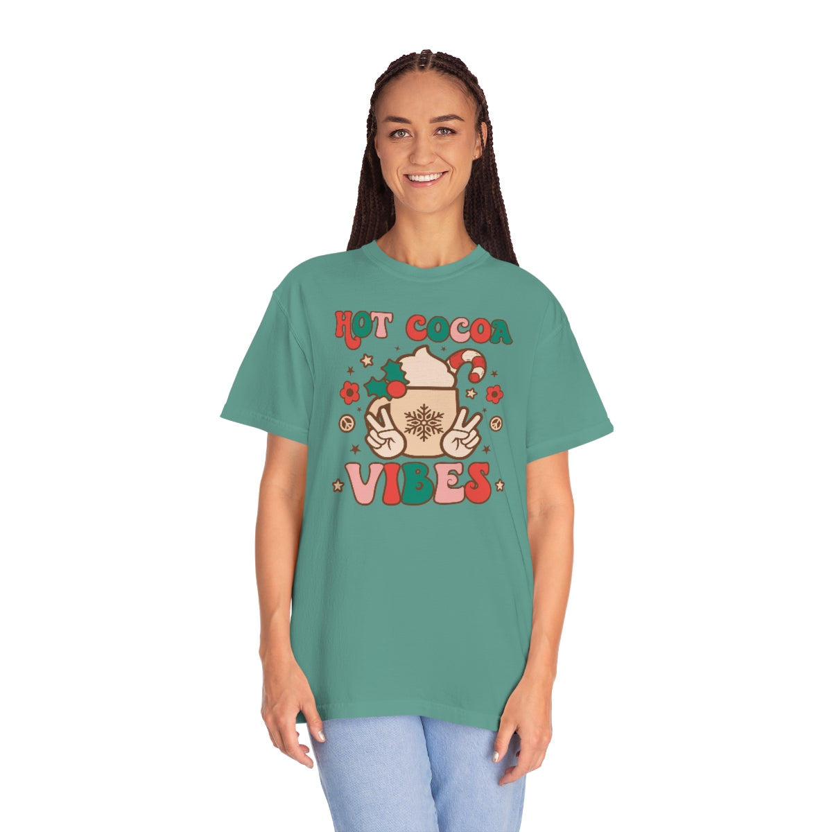 Hot Cocoa Vibes Unisex Garment-Dyed Comfort Colors PREMIUM T-shirt