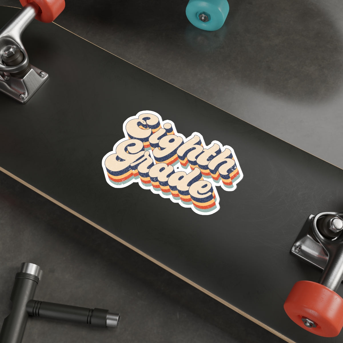 Eighth Grade Teacher Die-Cut Stickers