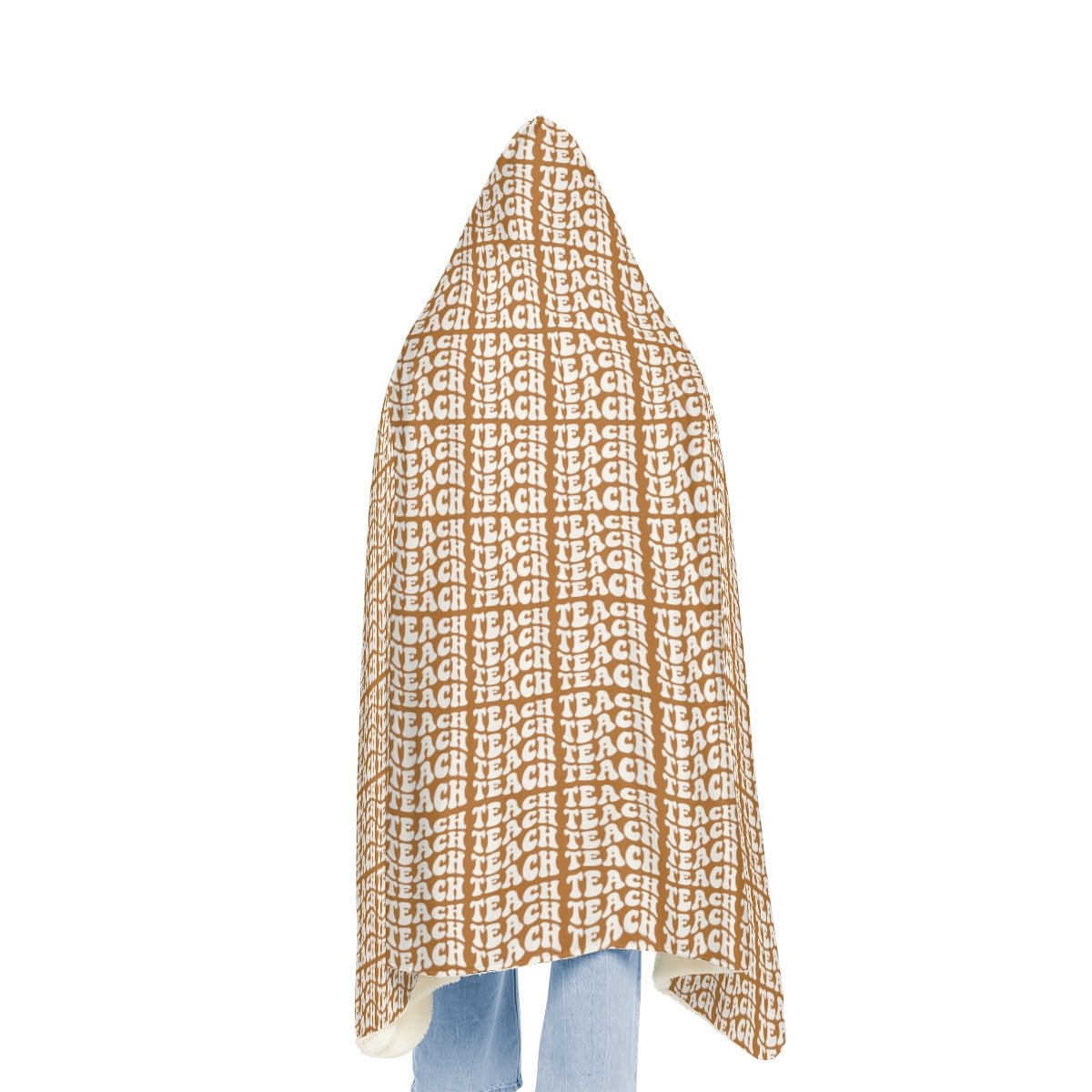 Light Brown "Teach Teach Teach" Snuggle Blanket