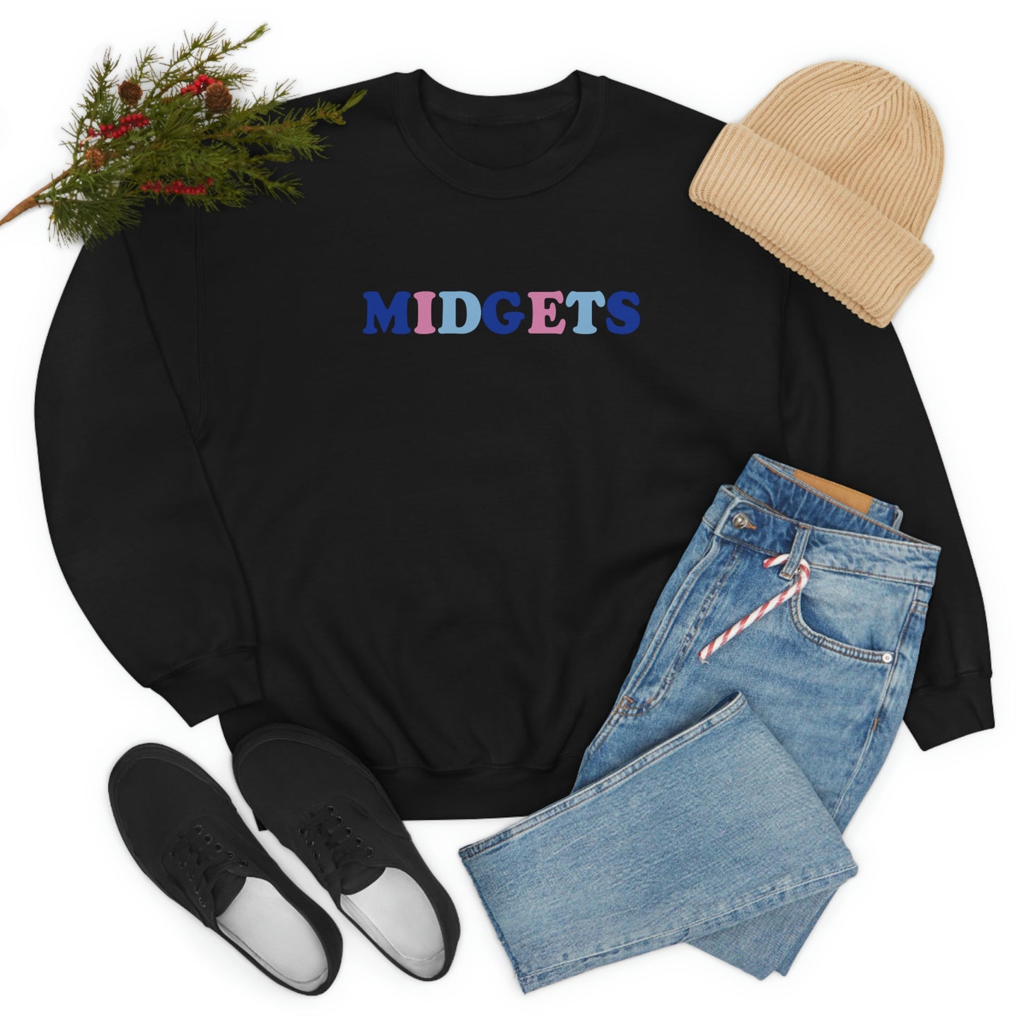 Pink and Blue Midgets Heavyweight Crewneck Sweatshirt
