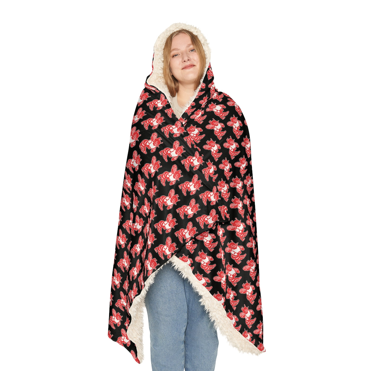 Black Freeburg Hornet Snuggle Blanket