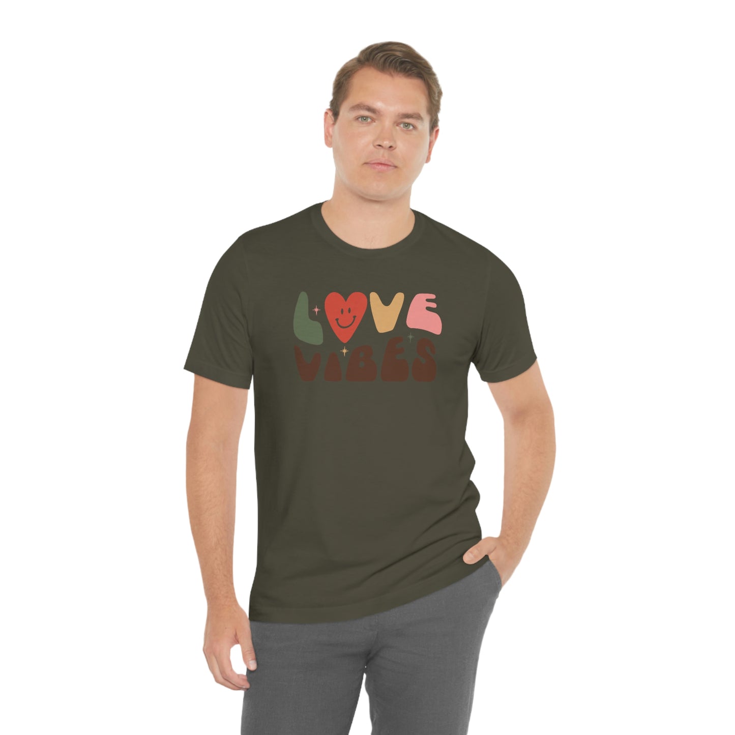 "Love Vibes" Unisex Jersey Short Sleeve Tee
