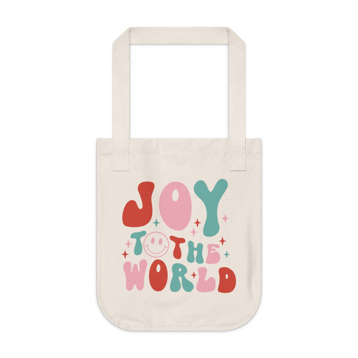 Joy to the World Organic Canvas Tote Bag