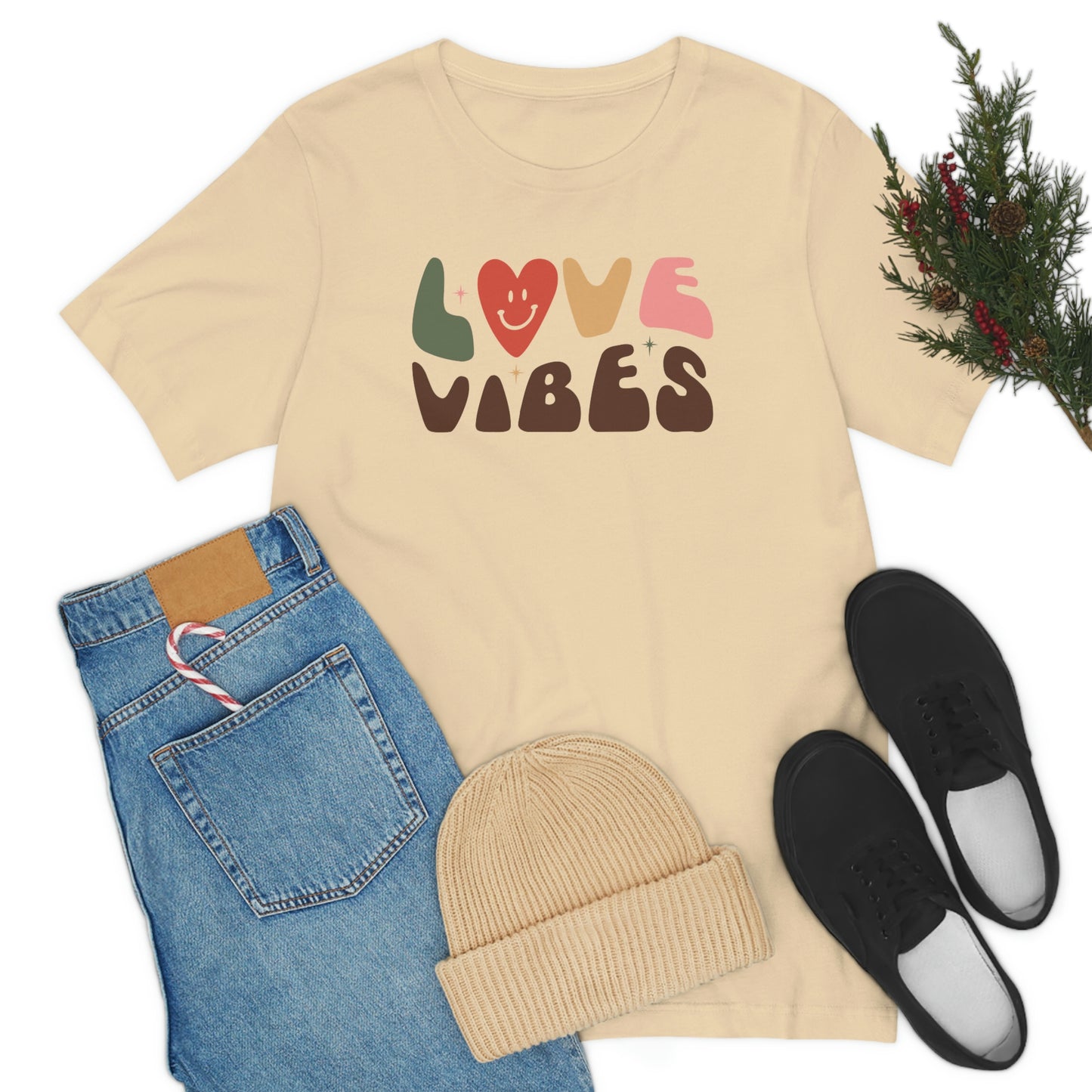 "Love Vibes" Unisex Jersey Short Sleeve Tee