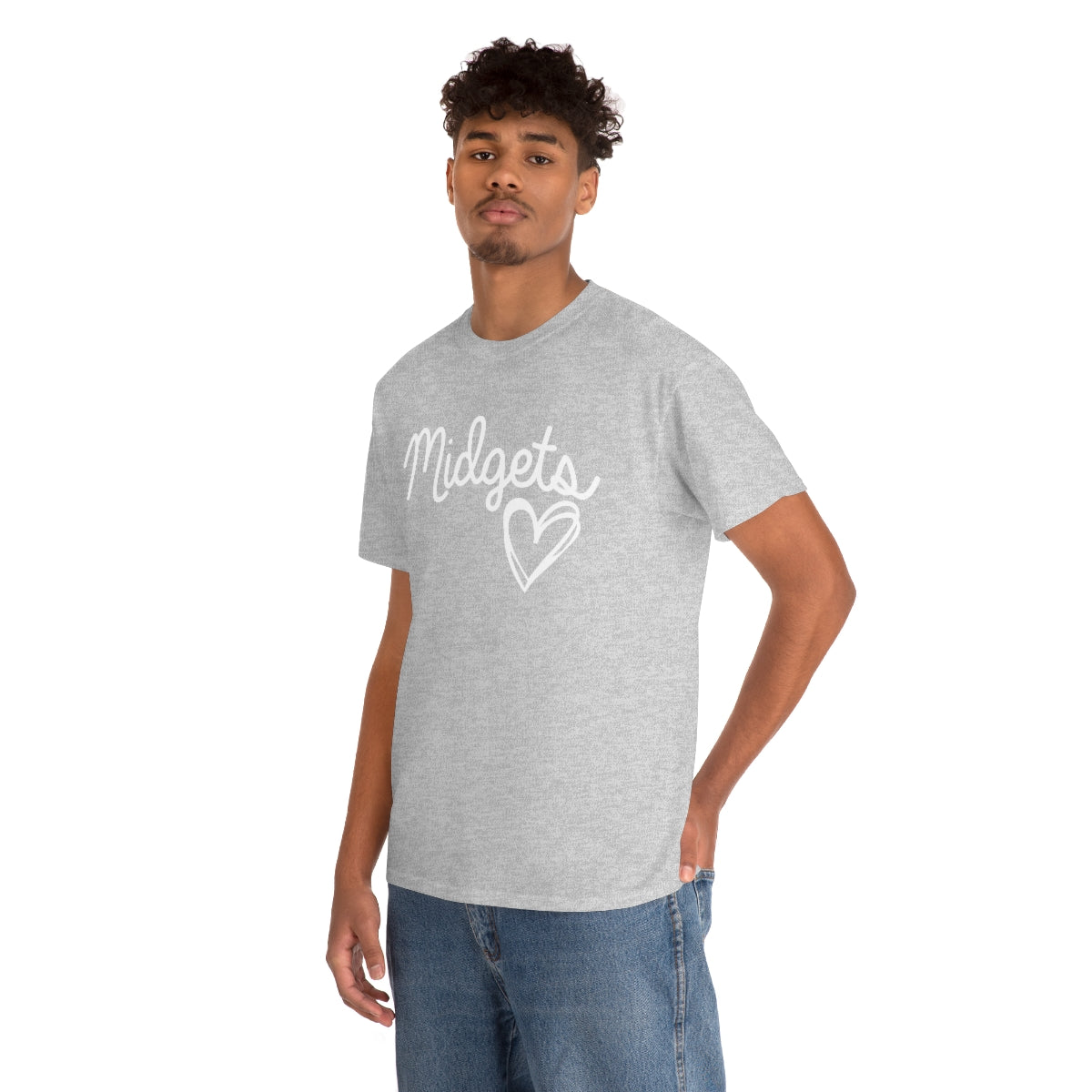 Midget Heart Unisex Heavy Cotton Tee
