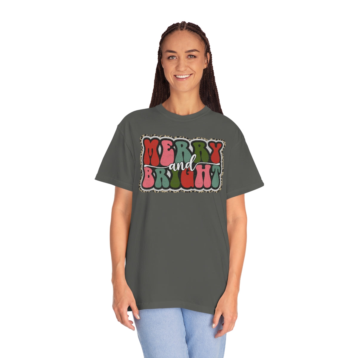 Merry and Bright Unisex Garment-Dyed Comfort Colors PREMIUM T-shirt