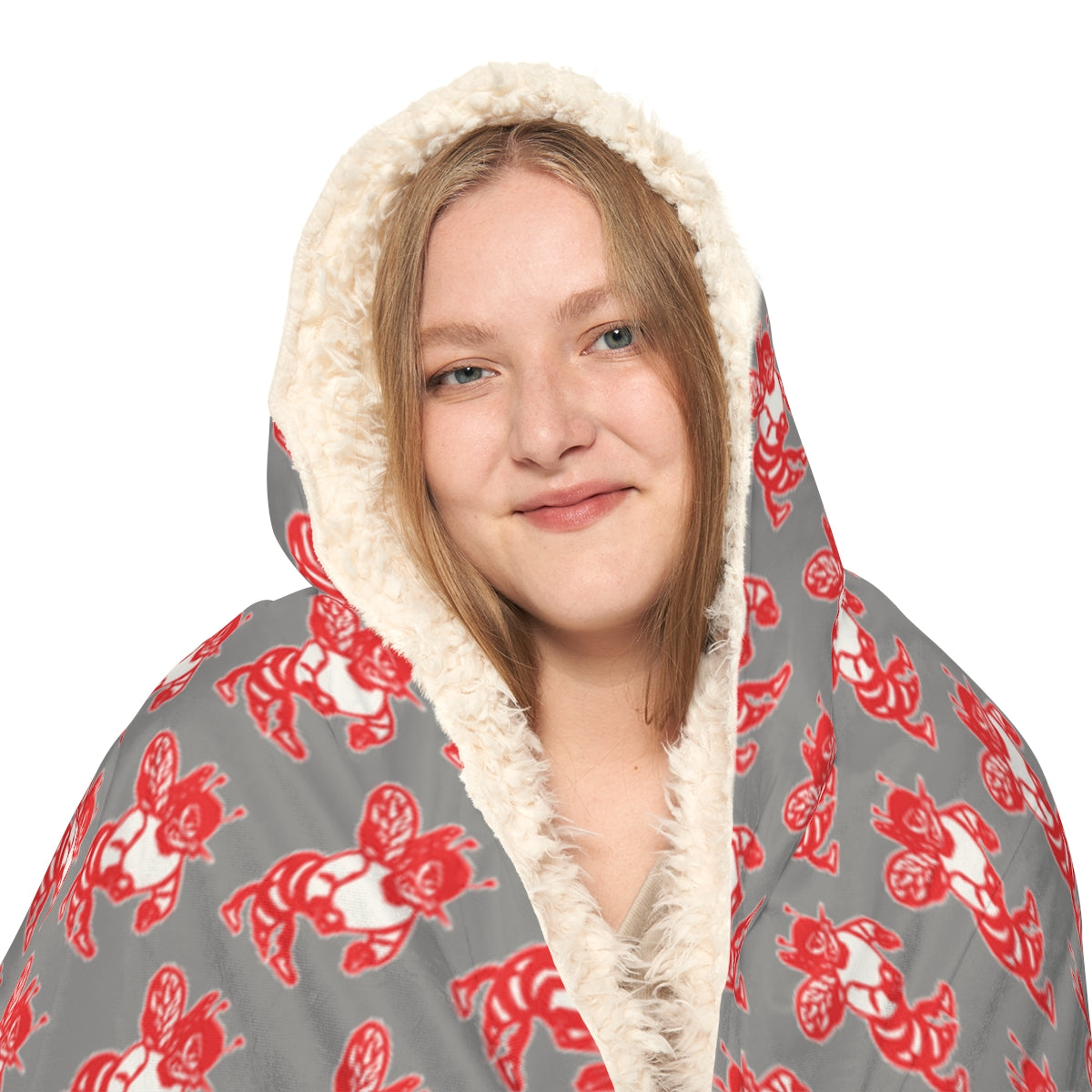 Gray Freeburg Hornet Snuggle Blanket