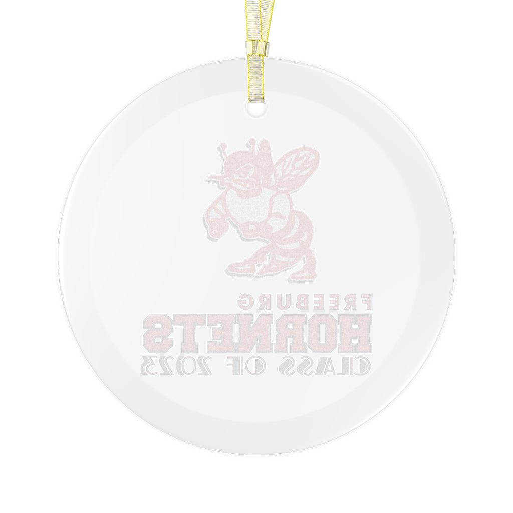 Freeburg Hornet Glass Ornament - Class of 2023