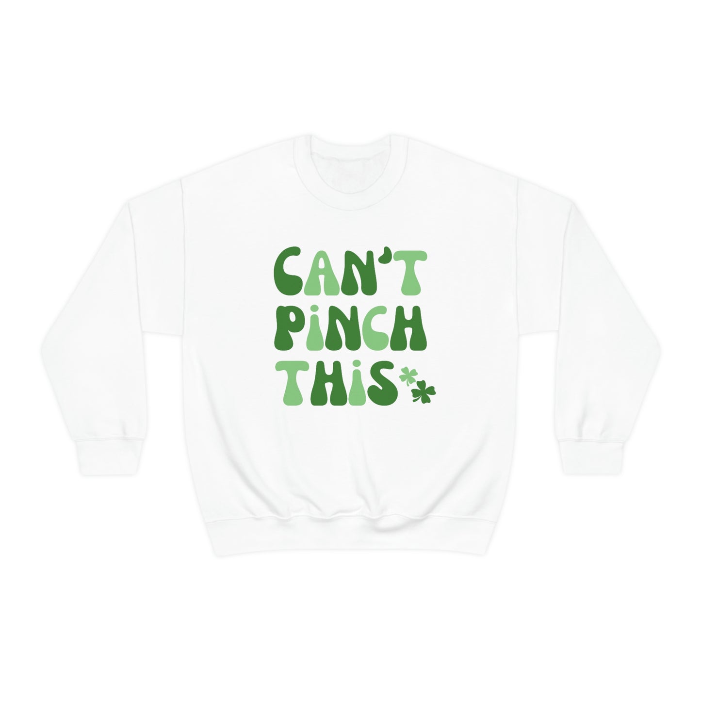 St. Patrick's Day "Can't Pinch This" Design Unisex Heavy Blend Crewneck Sweatshirt