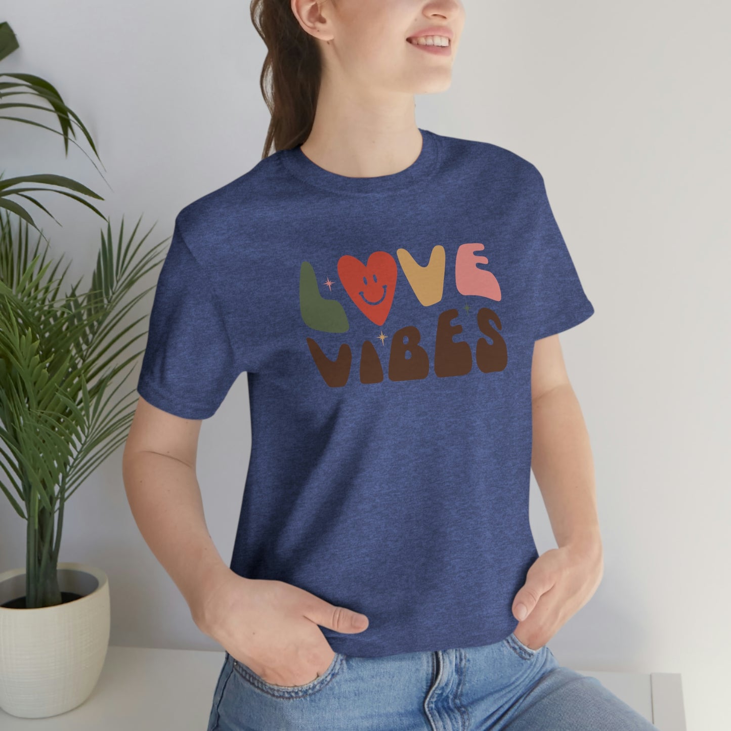 "Love Vibes" Unisex Jersey Short Sleeve Tee