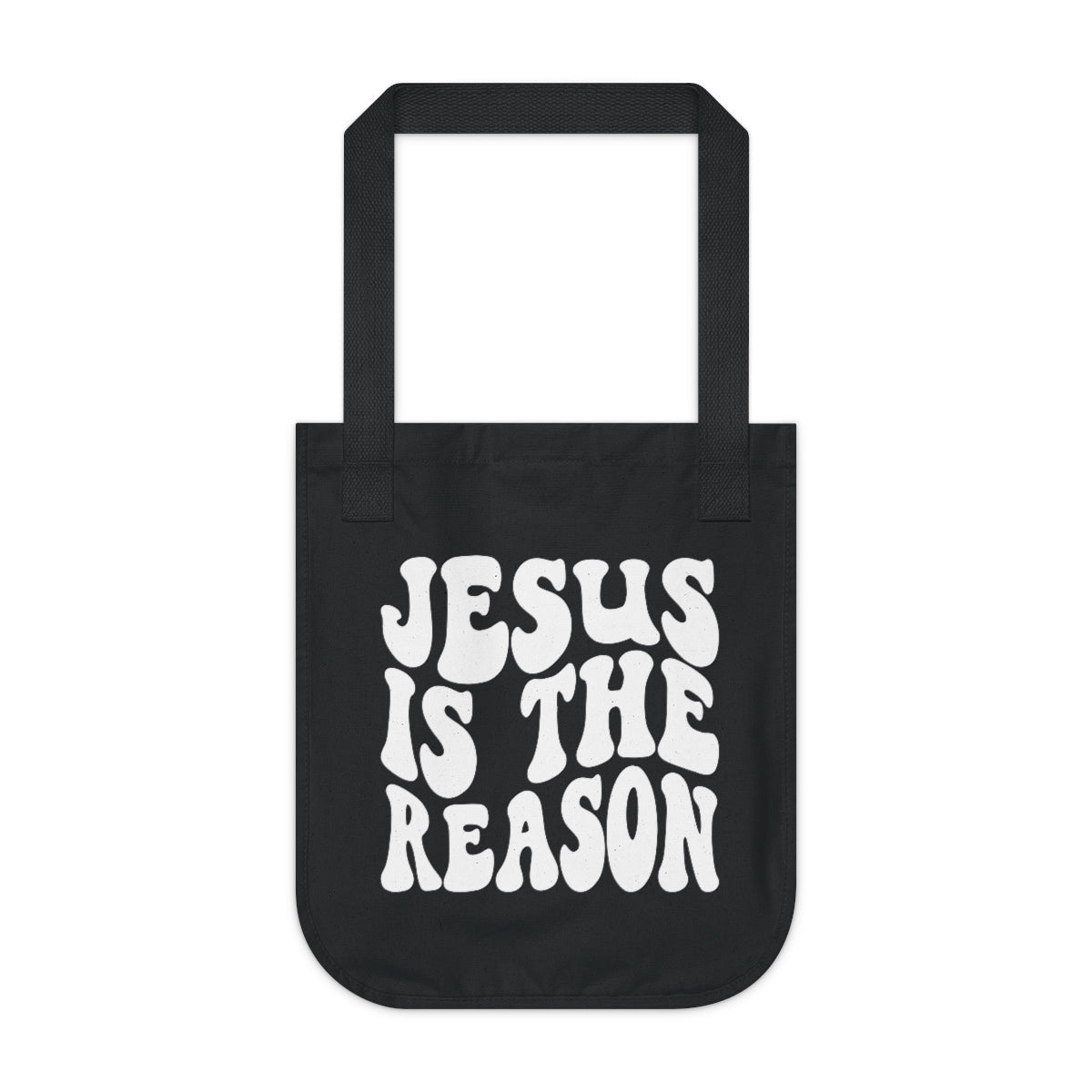 Jesus is the Reason Organic Canvas Tote Bag