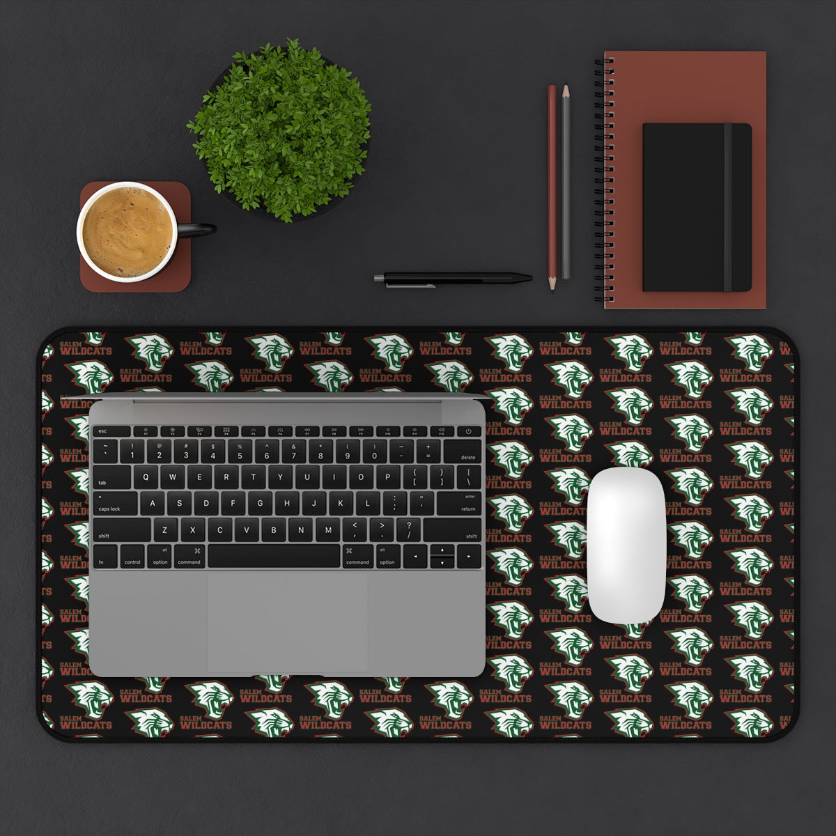 Salem Wildcats Pattern Desk Mat