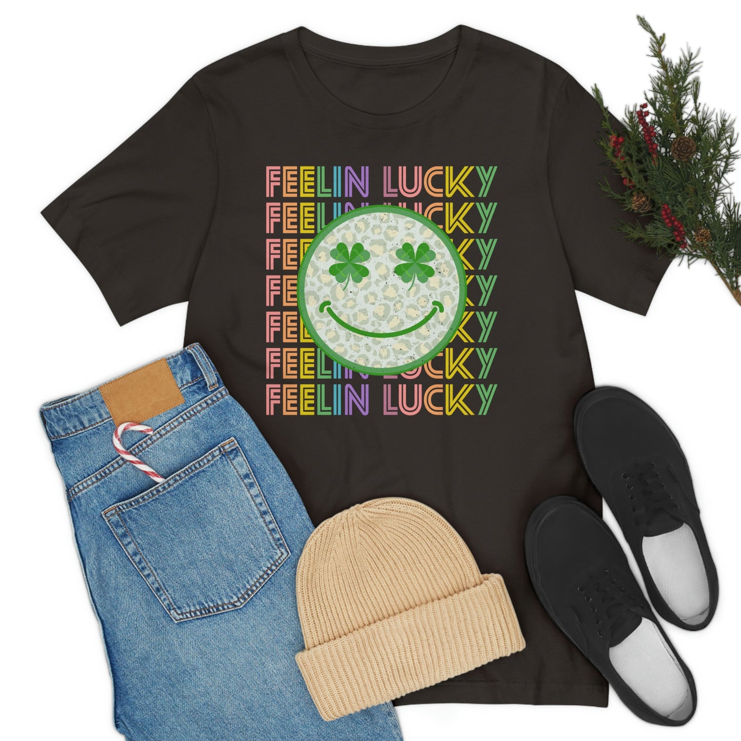 St. Patrick's Day "Feelin Lucky" Unisex Jersey Short Sleeve Tee