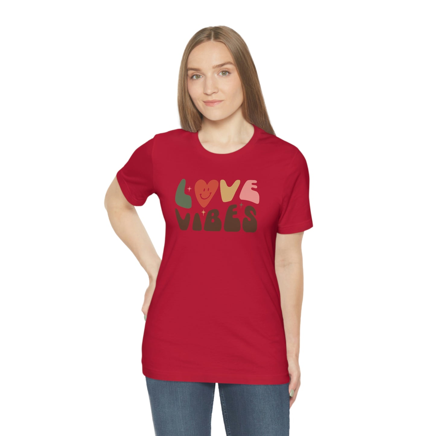 "Love Vibes" Unisex Jersey Short Sleeve Tee