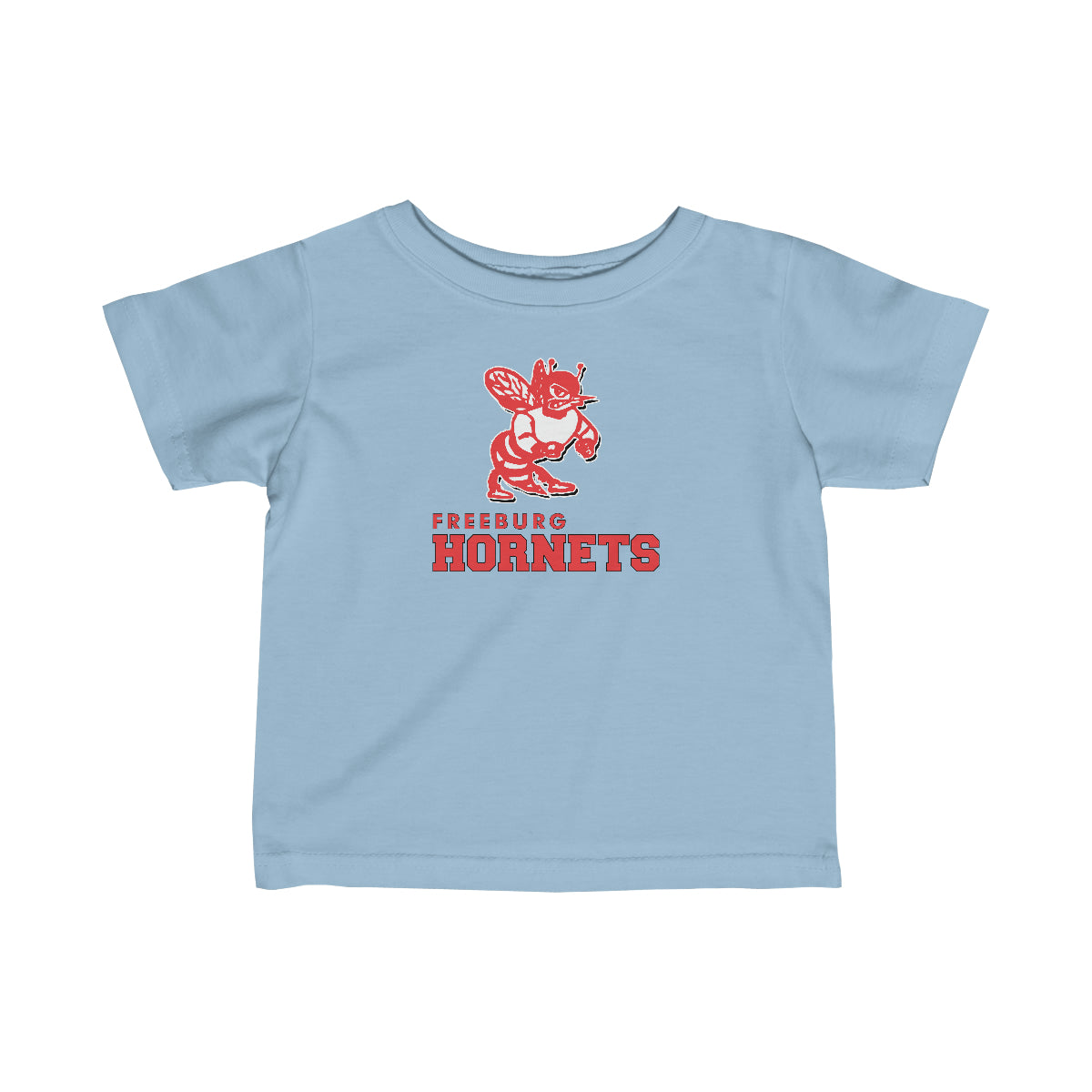 Black Freeburg Hornet Infant Fine Jersey Tee