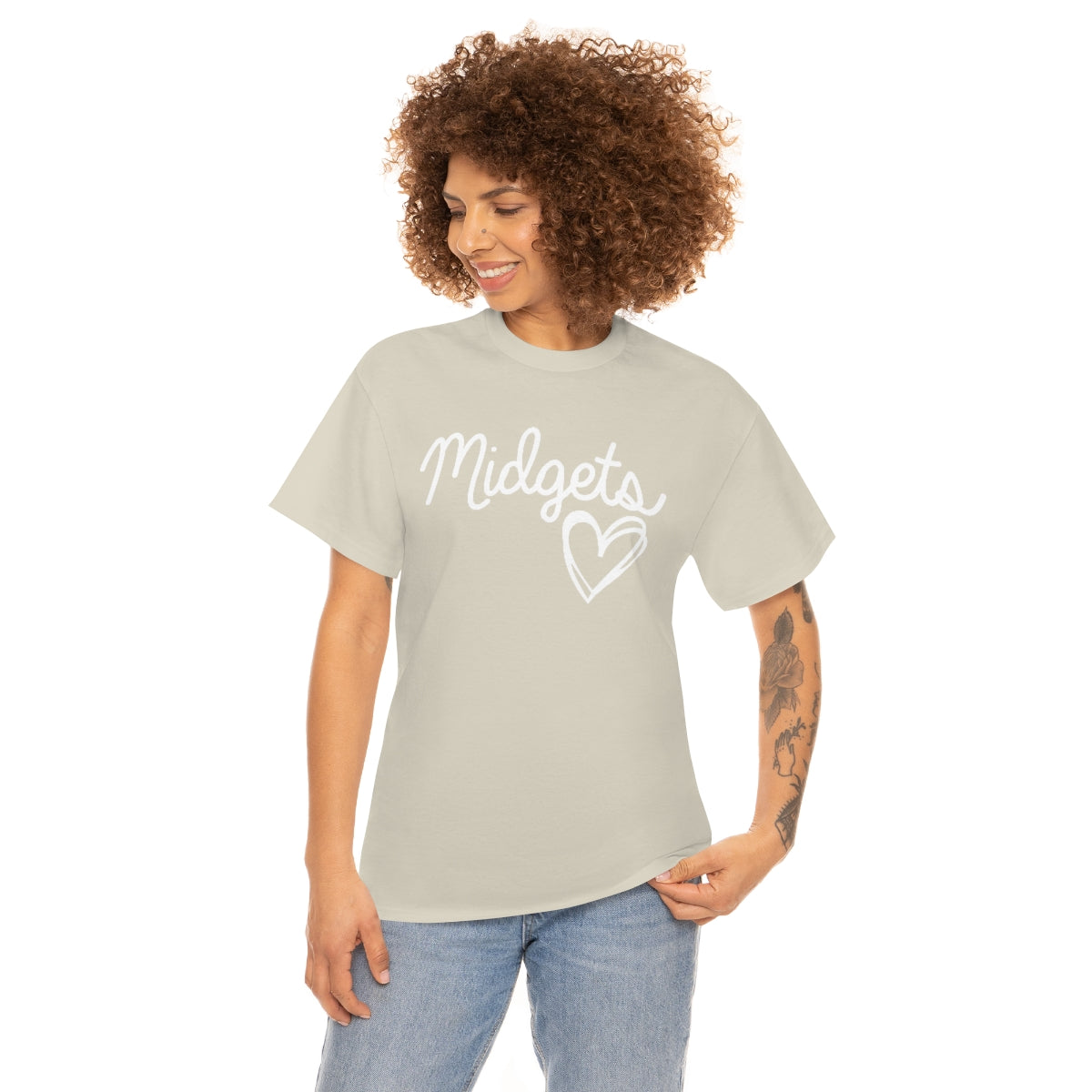 Midget Heart Unisex Heavy Cotton Tee