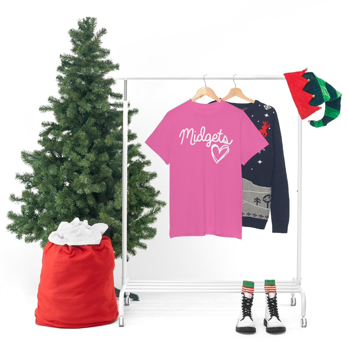 Midget Heart Unisex Heavy Cotton Tee