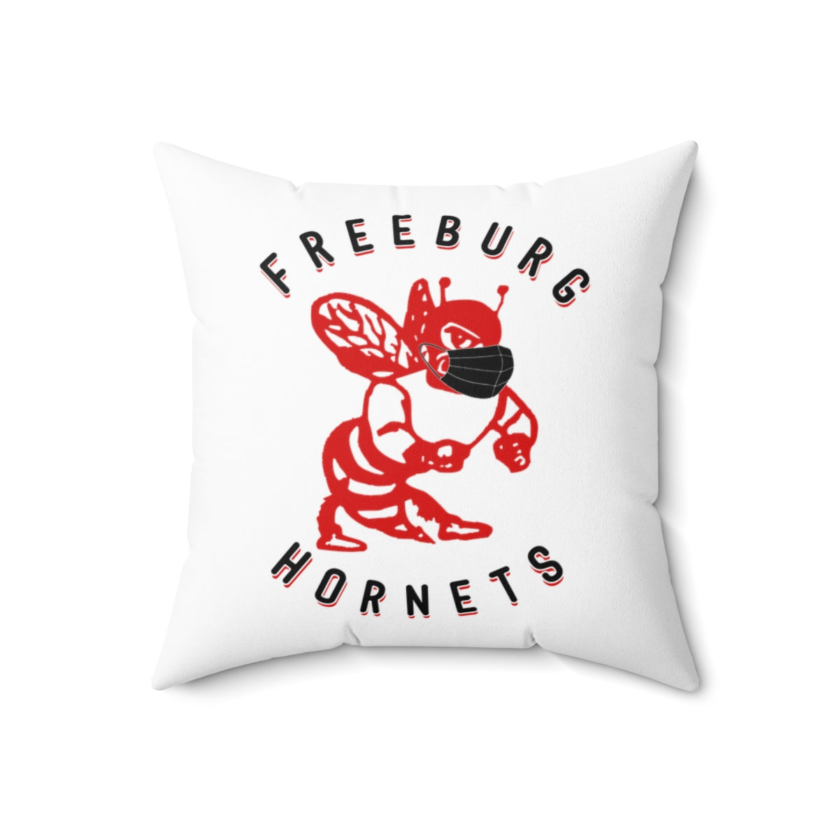 Freeburg Masked Hornet Spun Polyester Square Pillow