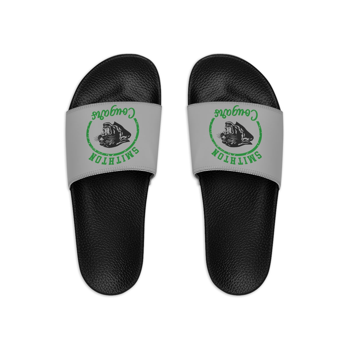 Gray Smithton Cougars Men's Slide Sandals