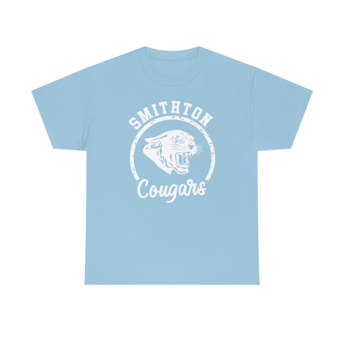 Smithton Cougars - White Imprint Unisex Heavy Cotton Tee