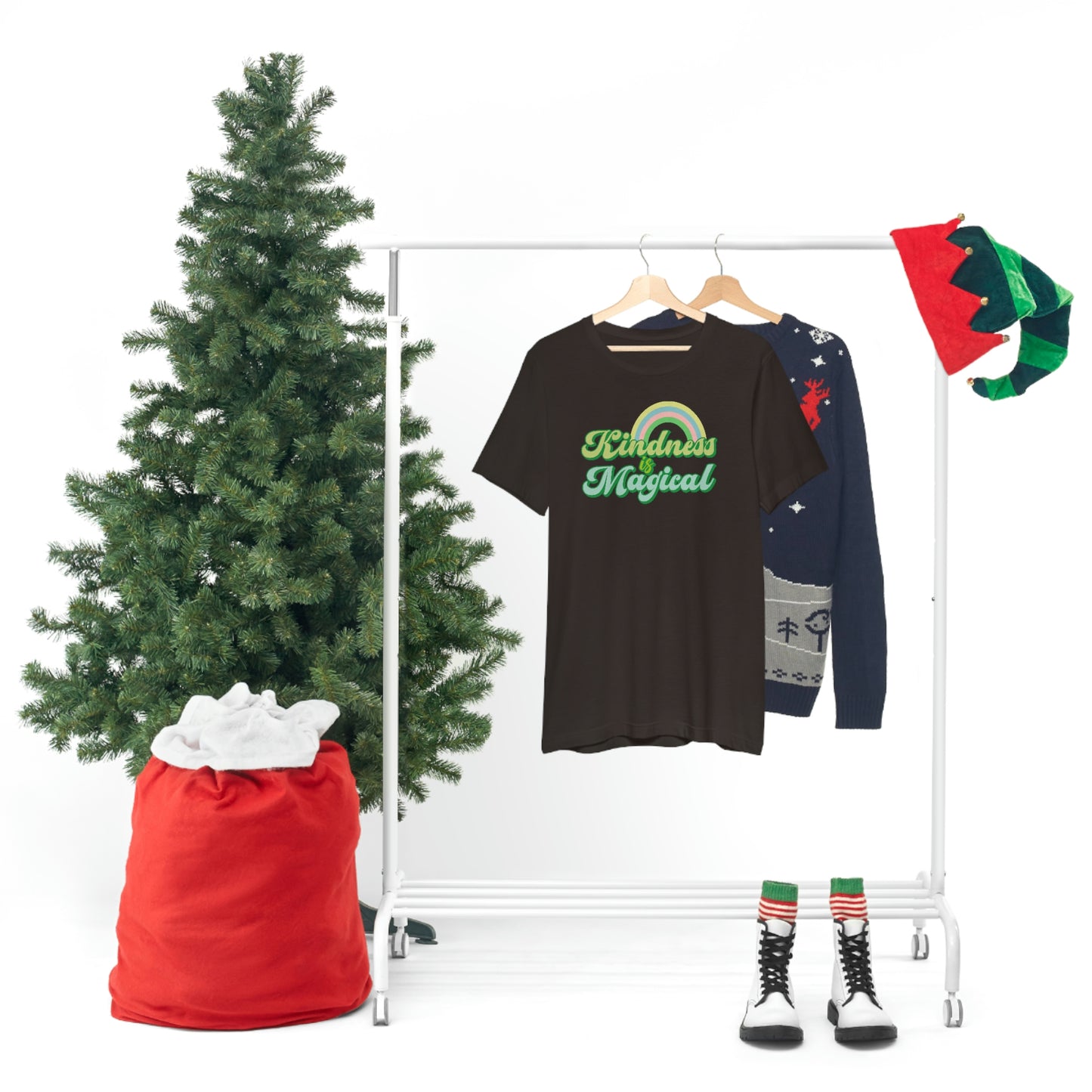 St. Patrick's Day "Kindness is Magical" - Front Side Only Unisex Jersey Short Sleeve Tee