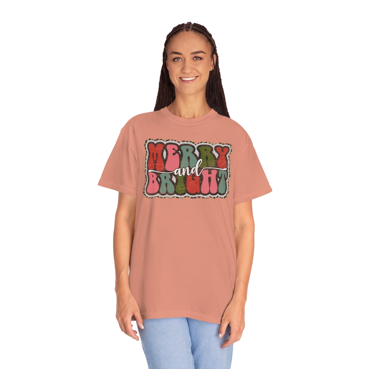 Merry and Bright Unisex Garment-Dyed Comfort Colors PREMIUM T-shirt
