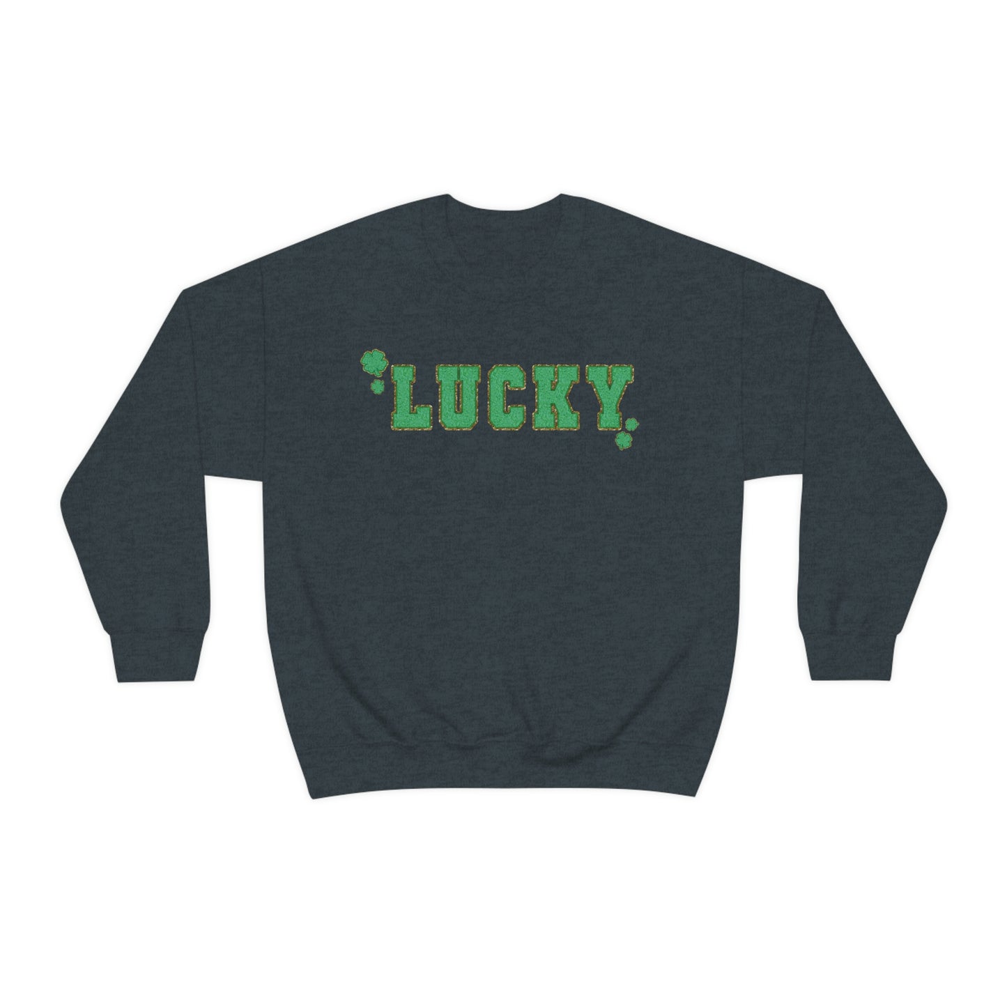 St. Patrick's Day "Lucky" Design Unisex Heavy Blend Crewneck Sweatshirt