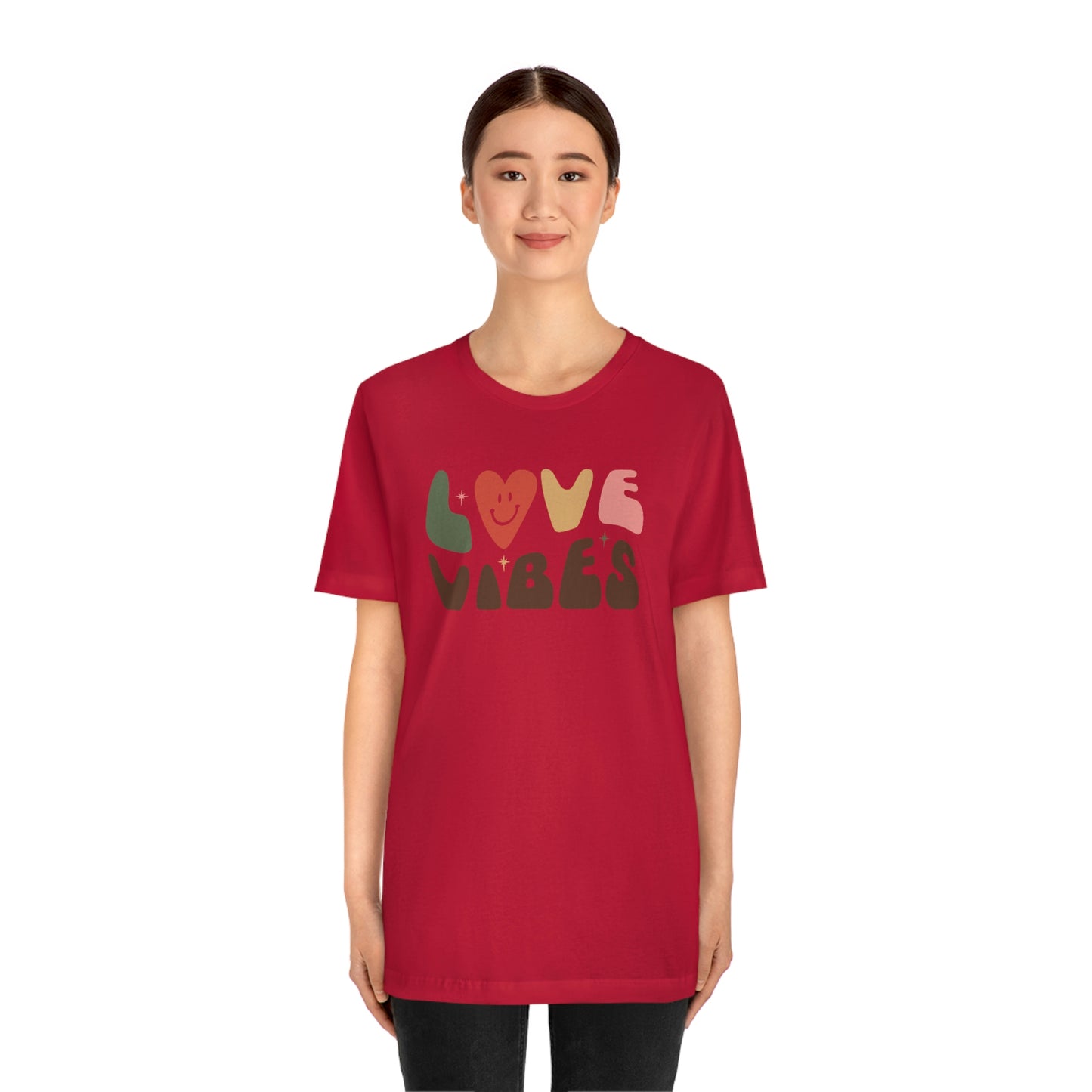 "Love Vibes" Unisex Jersey Short Sleeve Tee