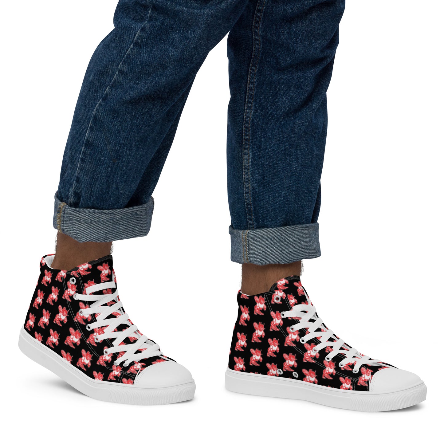 Hornets Men’s high top canvas shoes
