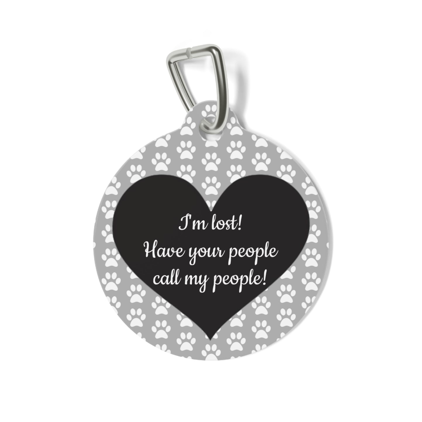 I'm Lost Heart Pet Tag