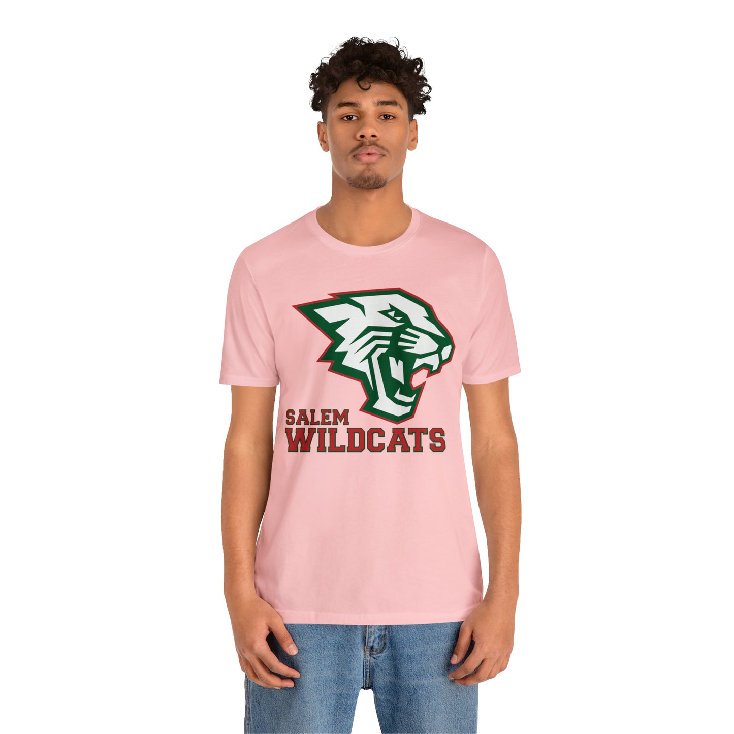 Salem Wildcats Jersey Short Sleeve Tee - Red Print