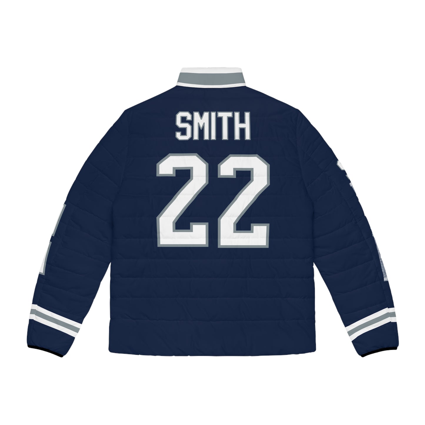 Smith 22 Custom Dallas Game Day Men's Puffer Coat/ Jacket