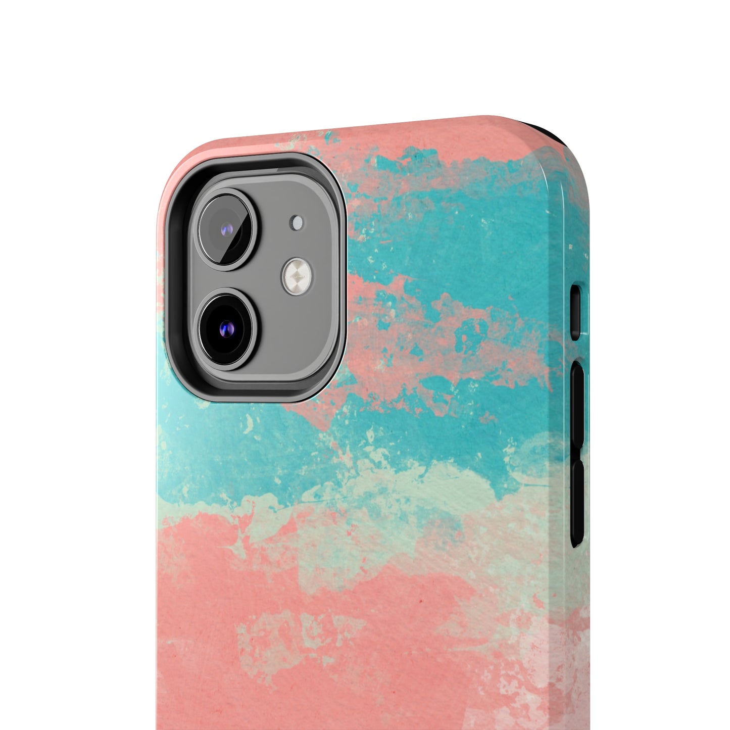 Pink and Turquoise Water Color Tough Phone Cases