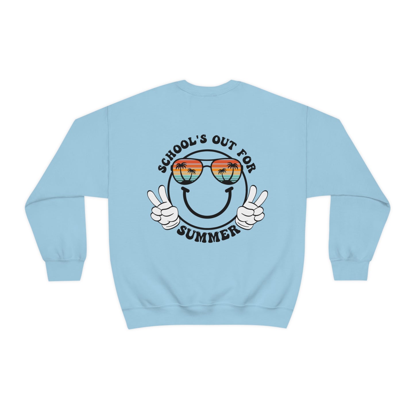 "Schools Out for Summer" Front & Back Design - Unisex Heavy Blend™ Crewneck Sweatshirt