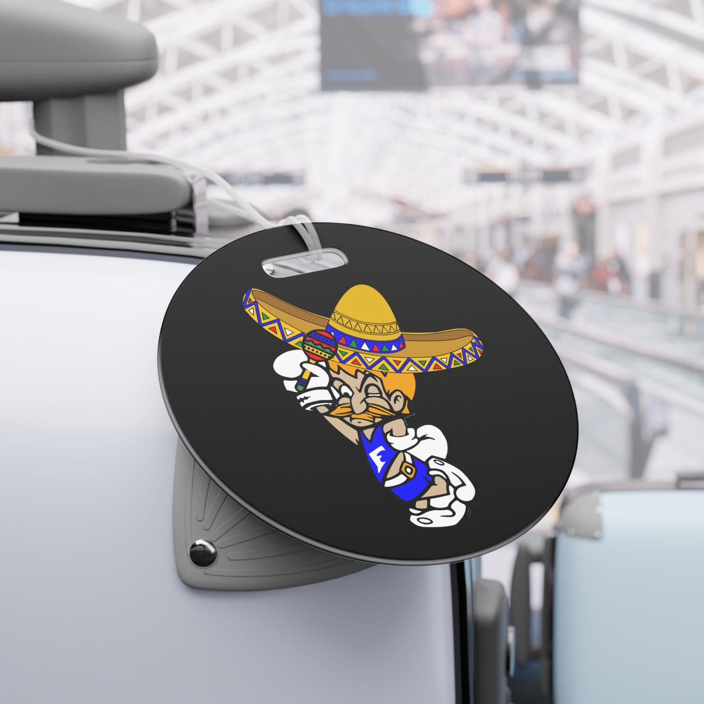 Sombrero Midget Luggage Tags - Black