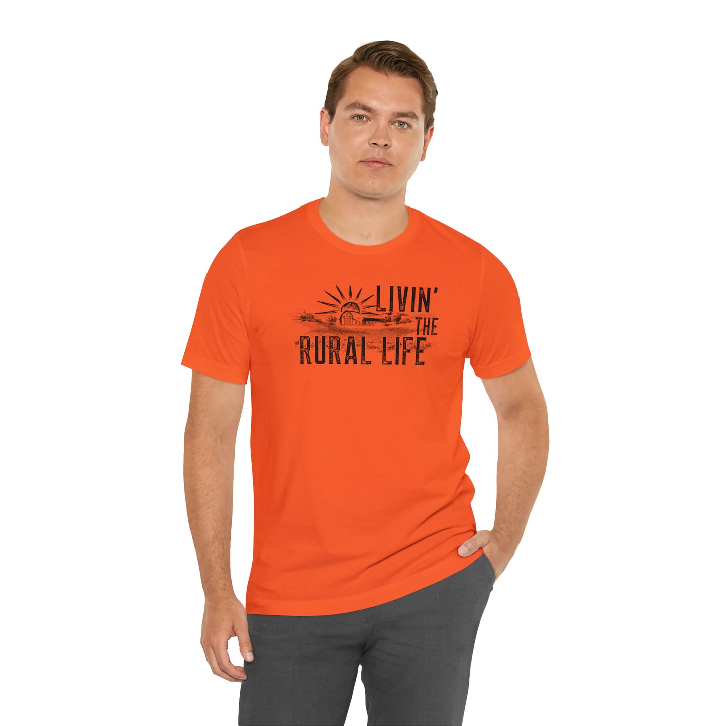 "Livin' the Rural Life" Unisex Jersey Short Sleeve Tee