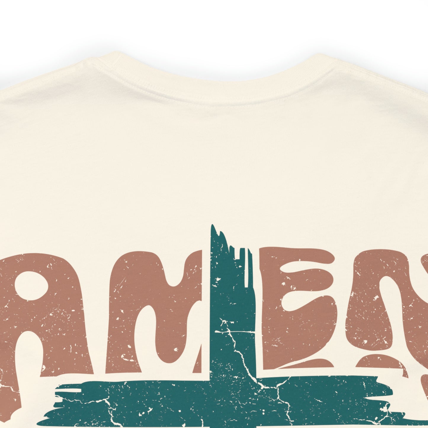 Amen Amen Amen with Cross Front and Back Design T-Shirt