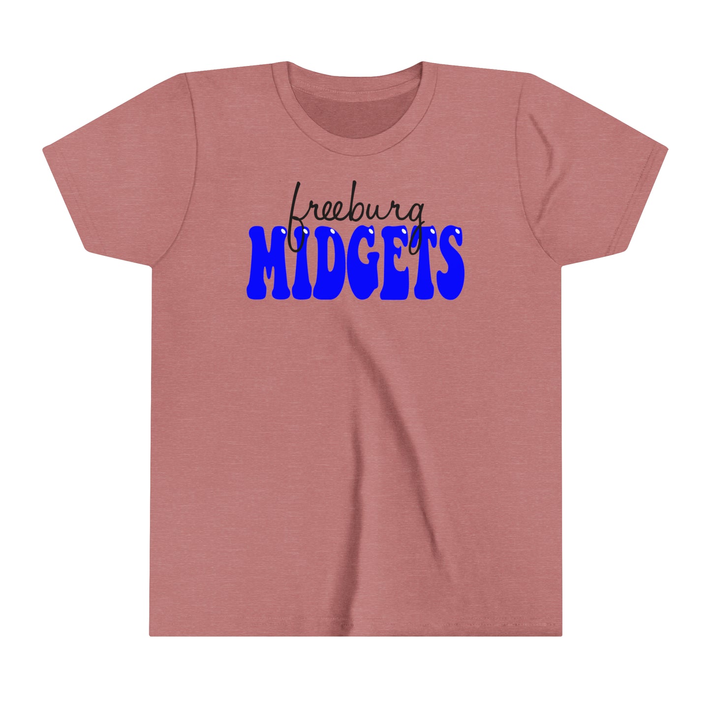 YOUTH Freeburg Midgets Cursive Bubble Logo - Short Sleeve Tee